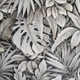 Шпалери метрові вінілові на флізелін Marburg Botanica1.06x10 листя монстери пальми чорні білі 33005 - зображення 1