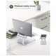 Подставка для ноутбука Lamicall Ergonomic Aluminum Laptop Stand Silver (LN01) - изображение 4