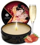 Массажная свеча Shunga Massage Candle Strawberry Wine 30 мл с ароматом клубники на масляной основе - изображение 4
