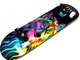 Дерев'яний СкейтБорд Fish Skateboard wolf з малюнком, з посиленою підвіскою - зображення 1