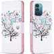 Чохол з малюнком Deexe Color Wallet для Nokia G21 / G11 - Flower Tree - зображення 2