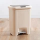 Відро для сміття MVM з кришкою і педаллю BIN-03 18 л Бежеве (BIN-03 18L BEIGE) - изображение 3