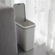 Відро для сміття MVM з кришкою BIN-04 10 л Сіре (BIN-04 10L GRAY) - изображение 4