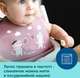Слинявчик силіконовий Canpol babies з кишенькою Bonjour Paris Синій (74/027_blu) - изображение 6