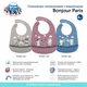Слинявчик силіконовий Canpol babies з кишенькою Bonjour Paris Синій (74/027_blu) - изображение 9