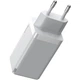 Швидкий мережевий зарядний пристрій Baseus GaN2 Pro 65W 2 Type-C + 1 USB-A White - зображення 4