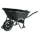 Тачка Truper CAT-60PL садовая с усиленной пневматической шиной 16" (nd) и пластиковым корытом, 120 литров - изображение 1