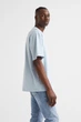 Футболка H&M Relaxed Fit L голубой 1003662013 - изображение 4