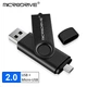 USB Флешка 2в1 128ГБ MicroUSB/USB 2.0 для телефона, компьютера OTG MicroDrive 128GB Черный - изображение 1