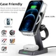 Док-станция Acefast 3в1 Magnetic Wireless Charging Stand MagSafe|15W Max|для iPhone 12-13/Apple Watch/AirPods - изображение 7