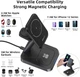Док-станция Acefast 3в1 Magnetic Wireless Charging Stand MagSafe|15W Max|для iPhone 12-13/Apple Watch/AirPods - изображение 10