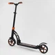 Самокат детский двухколесный Best Scooter с амортизацией черный с красным 23023 - изображение 3