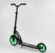 Самокат двухколесный Best Scooter от 6 лет с амортизацией черный с салатовым 62798 - изображение 3