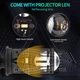 BI-LED мини линзы H4 25/35W. Комплект светодиодных линз HeadLight Y6D - изображение 2