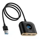 USB-хаб Baseus Square round 4 in 1 USB HUB Adapter (USB3.0 TO USB3.0*1+USB2.0*3) (CAHUB-AY01) - изображение 4