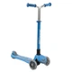 Детский трехколесный самокат Best Scooter Y-00180 со складным рулем и светящимися колесами, Голубой - изображение 1