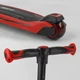 Дитячий триколісний самокат-біговел Best Scooter JS-10711 з сидінням і колесами, що світяться, Чорно-червоний - зображення 7