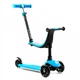 Дитячий триколісний самокат-велобіг Best Scooter PL-422 3 в 1 з сидінням та батьківською ручкою, Блакитний - зображення 1