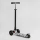 Детский трехколесный самокат Best Scooter S - 12208 MAXI со съемным рулем и светящимися колесами, Черепа с цветами - изображение 4