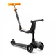 Детский трехколесный самокат-велобег Best Scooter PL-209 3 в 1 с сиденьем и родительской ручкой, Черно-оранжевый - изображение 1