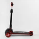 Детский трехколесный самокат Best Scooter 44116 со складным алюминиевым рулем и светящимися колесами, Красный - изображение 3