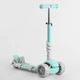 Детский трехколесный самокат Best Scooter B-2011 5 в 1 с сиденьем, защитным бампером и родительской ручкой, Бирюзовый - изображение 6