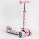 Детский трехколесный самокат Best Scooter B-1069 5 в 1 с сиденьем, защитным бампером и родительской ручкой, Розовый - изображение 7