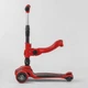 Детский трехколесный самокат-беговел Best Scooter ST-18003 MAXI с сиденьем, складным рулем и светящимися колесами, Красный - изображение 3