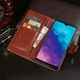 Чехол Idewei для ZTE Blade V30 Vita книжка кожа PU с визитницей коричневый - изображение 5