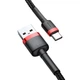 USB кабель разъем USB на Type-C BASEUS cafule (2m, 2A). Black-Red - изображение 2