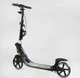 Самокат двухколесный Best Scooter с фарой и амортизацией от 6 лет черный с салатовым L-22066 - изображение 4