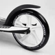 Самокат детский двухколесный Best Scooter от 5 лет широкий руль и амортизация черный с белым 75343 - изображение 6