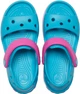 Детские сандалии Crocs Crocband Sandal Kids р 23 темно-бирюзовый/розовый 12856 - изображение 2