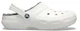 Жіночі сабо з хутром CROCS Classic Lined Clog 38 білий/сірий 203591 - зображення 11