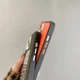 Шкіряний чохол для iPhone 11 Pro Max TNF із захистом на бортиках Помаранчевий - зображення 5