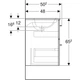 Тумбочка с умывальником в ванную GEBERIT Selnova Square 100x65.2x50.2см подвесная белый 501.244.00.1 - изображение 3