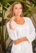 Женская туника для пляжа с вышивкой Fresh Cotton 1347 F-1c 42(S) Белый - изображение 2