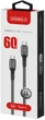 Кабель Intaleo CBGPD60WTT1 Type-C to Type-C 1.2 м 60 W Серый (1283126518096) - изображение 2