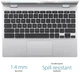 Ноутбук ASUS Chromebook CX1 11.6" HD 4/32GB, N3350 (CX1100CNA-AS42) Серебряный - изображение 5