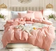 Постельное белье евро Vie Nouvelle Washed cotton вареный хлопок 200х220 W12E персиковый - изображение 1