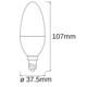 Розумна лампочка Osram LEDSMART+ WiFi B40 5W (470Lm) 2700-6500K + RGB E14 (4058075485938) - зображення 5