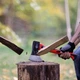 Топор 800 г, ручка из фибергласса INTERTOOL HT-0262 - изображение 9