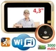 Дверной Видео Глазок 4,3" Wi-Fi Датчик движения, Запись, WiFi видеоглазок в на дверь WeCSee, Модель: Z-02 - зображення 3