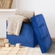 Пуф для хранения MBM HOME велюровый 38х38х38 см Синий (TH-05 BLUE) - изображение 7