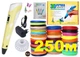 3D-ручка KYY з Еко Пластиком 250м PLA Жовта - зображення 1