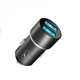 Автомобильное зарядное устройство SkyDolphin SZ02 Aluminium (2USB, 2.4A) Black (AZP-000074) - изображение 1