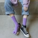 Шкарпетки з двома пальцями Няшка Kiki Sox 36-40 жіночі фіолетовий - зображення 3