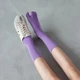 Шкарпетки з двома пальцями Няшка Kiki Sox 36-40 жіночі фіолетовий - зображення 4