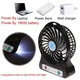 Портативный USB мини-вентилятор с аккумулятором Portable Mini Fan черный - изображение 2
