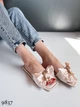Женские шлёпки Sweet Shoes Эко кожа (9837) 41 26 см Бежевые - изображение 5